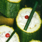 Fingerfood - Zucchinitürmchen mit Pfeffercreme